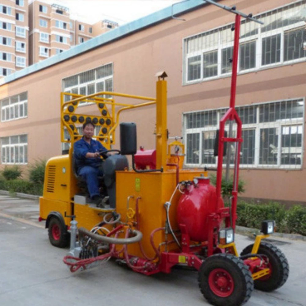 The Driving Type Hydraulic with 4 Pneumatic Spray Guns 200L Cold Paint Road Marking Machine